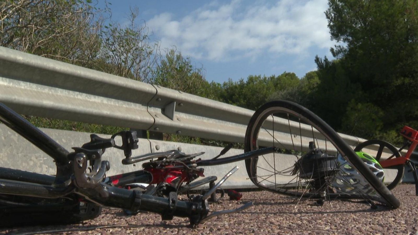 Imatges de les bicicletes accidentades