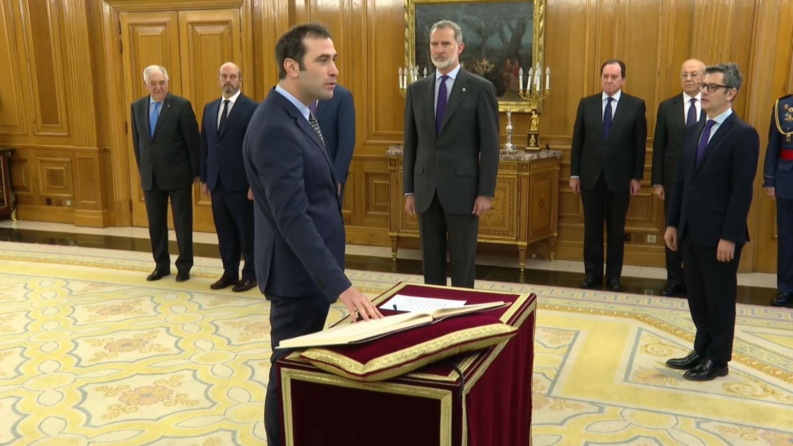 Presa de possessió de Carlos Cuerpo com nou ministre d'Economia aquest divendres