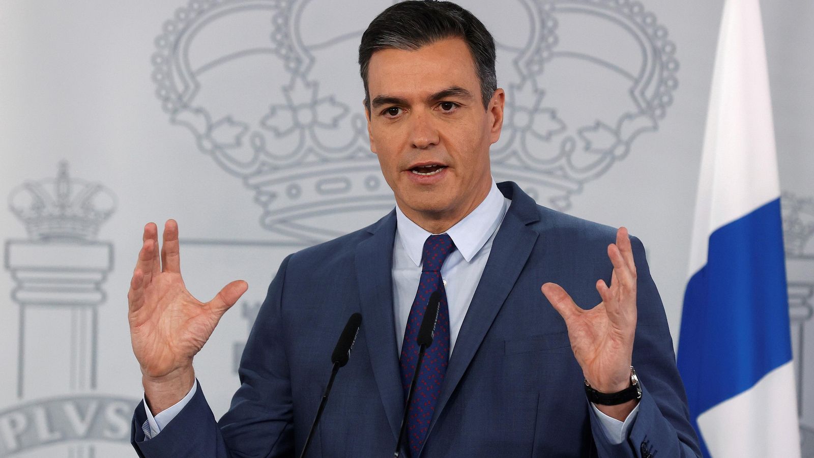 El president del govern espanyol en la compareixença que ha oferit aquest dimecres, després de reunir-se amb la primera ministra finlandesa