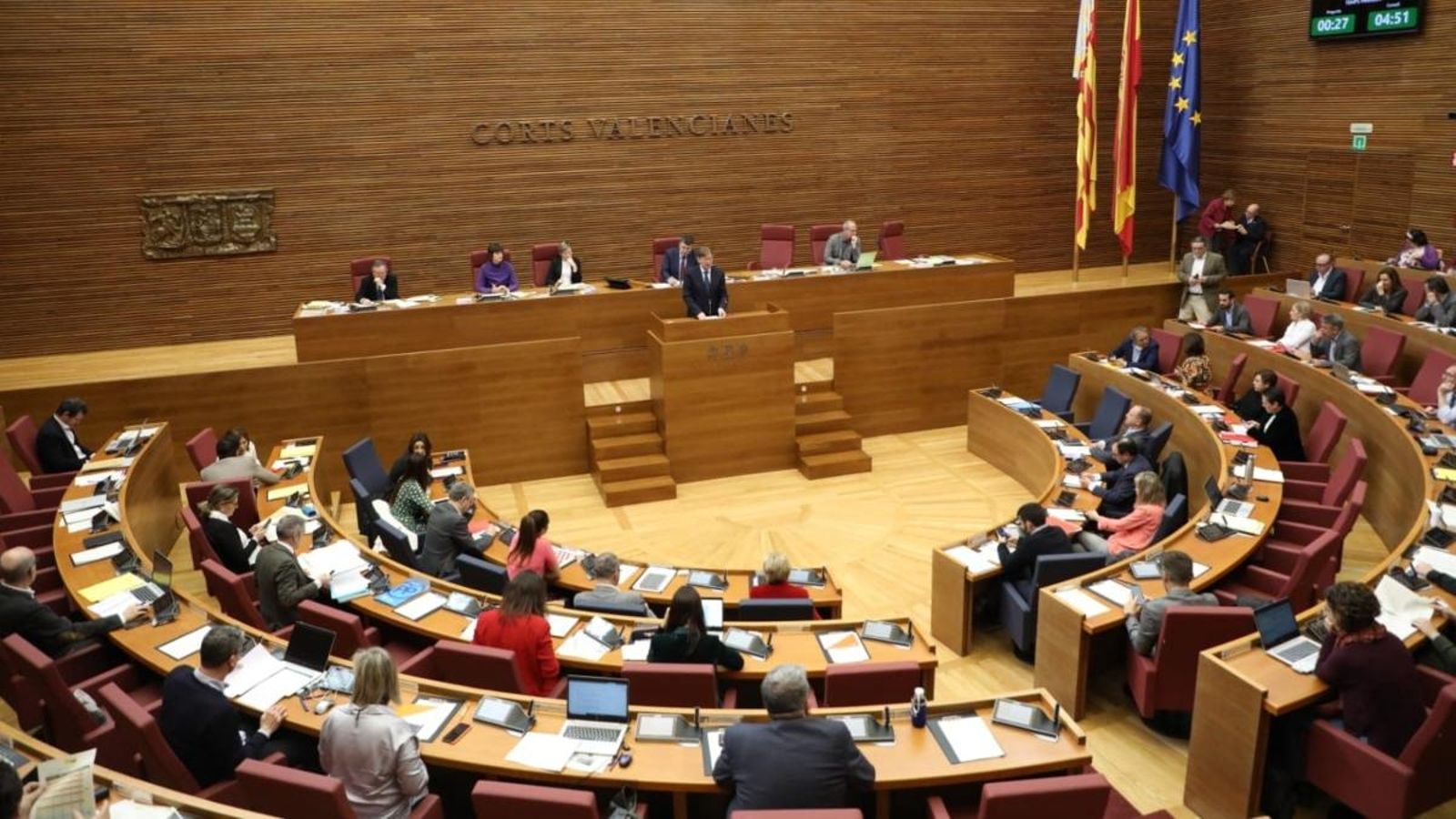 Les Corts suspenen el període ordinari de sessions durant l'estat d'alarma