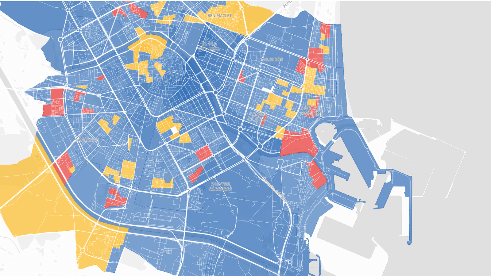 Mapa de les eleccions muncipals de València 2023