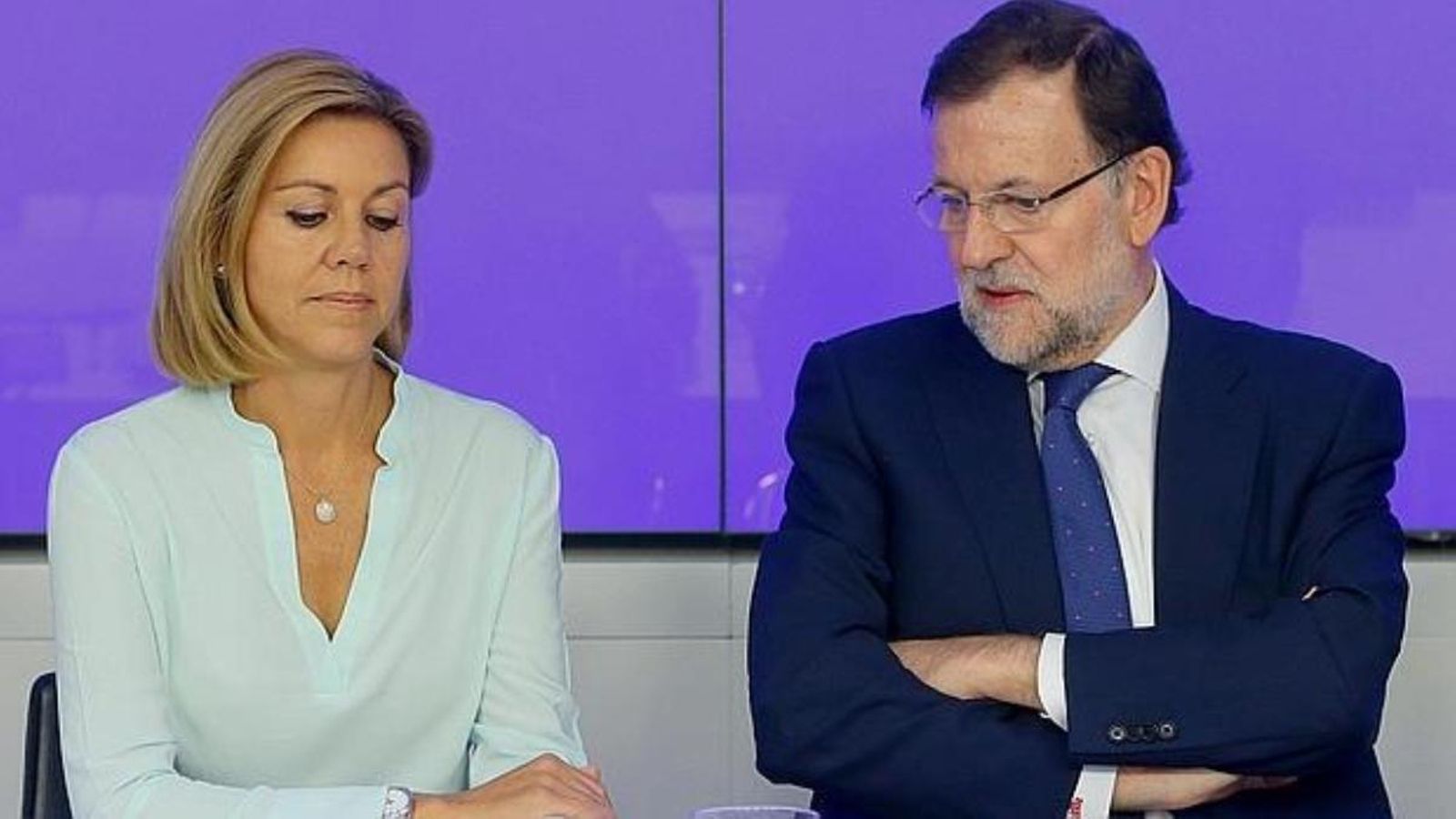 María Dolores de Cospedal i Mariano Rajoy en una imatge d'arxiu