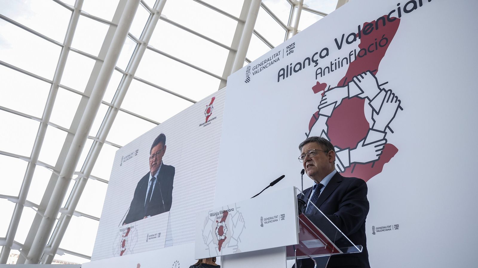 Puig, aquest dilluns durant la jornada inaugural de la cimera sobre la inflació