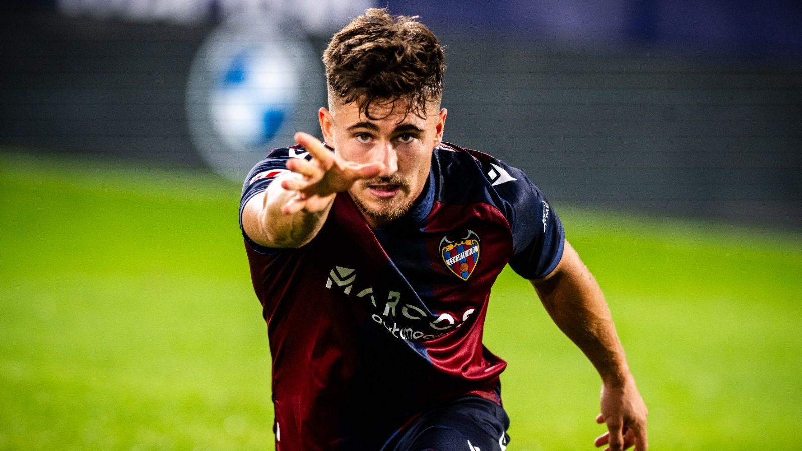 Iván Romero celebra un gol contra el Dépor