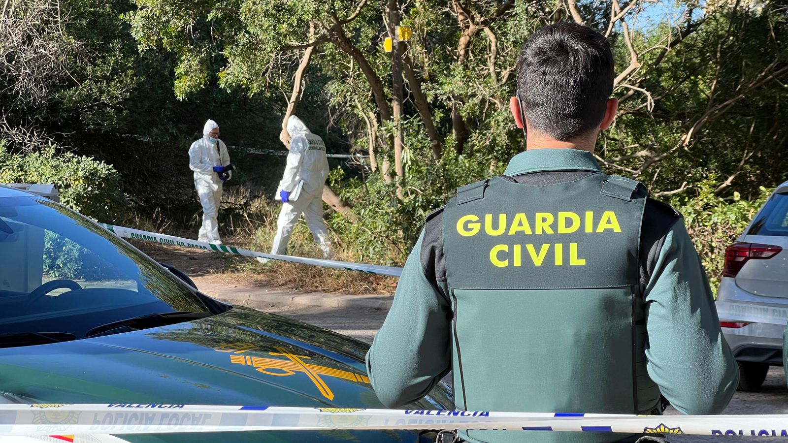 La Guardia Civil Criminalística, al lloc dels fets