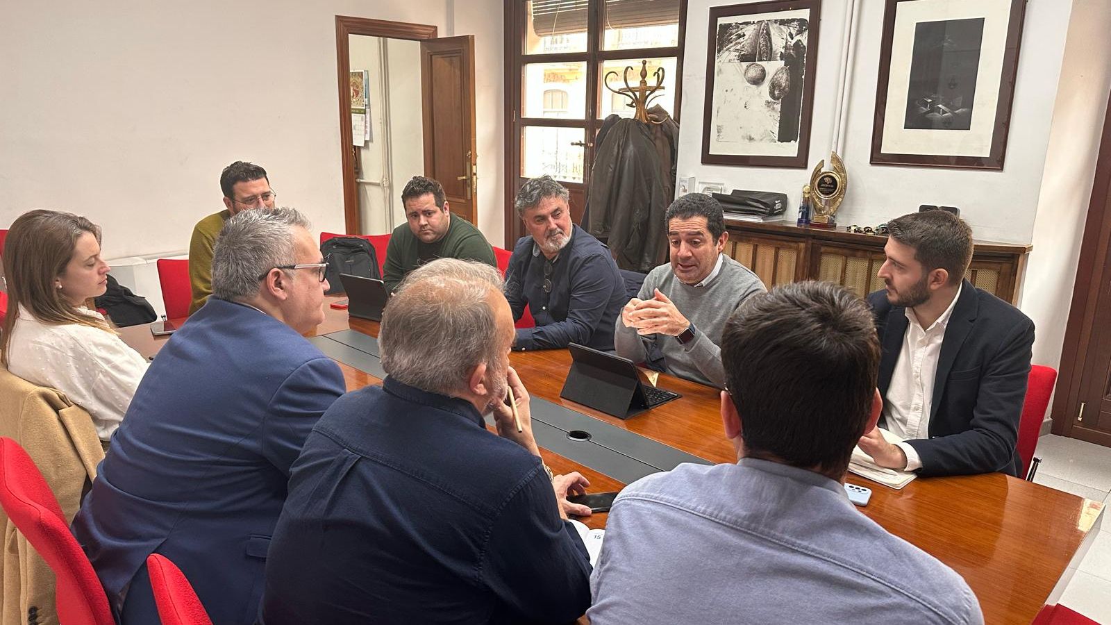 Una imatge de la reunió dels responsables municipals, aquest dimecres