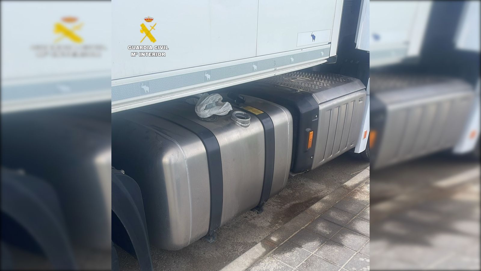 Un dels camions del qual va sostraure el combustible l'home investigat