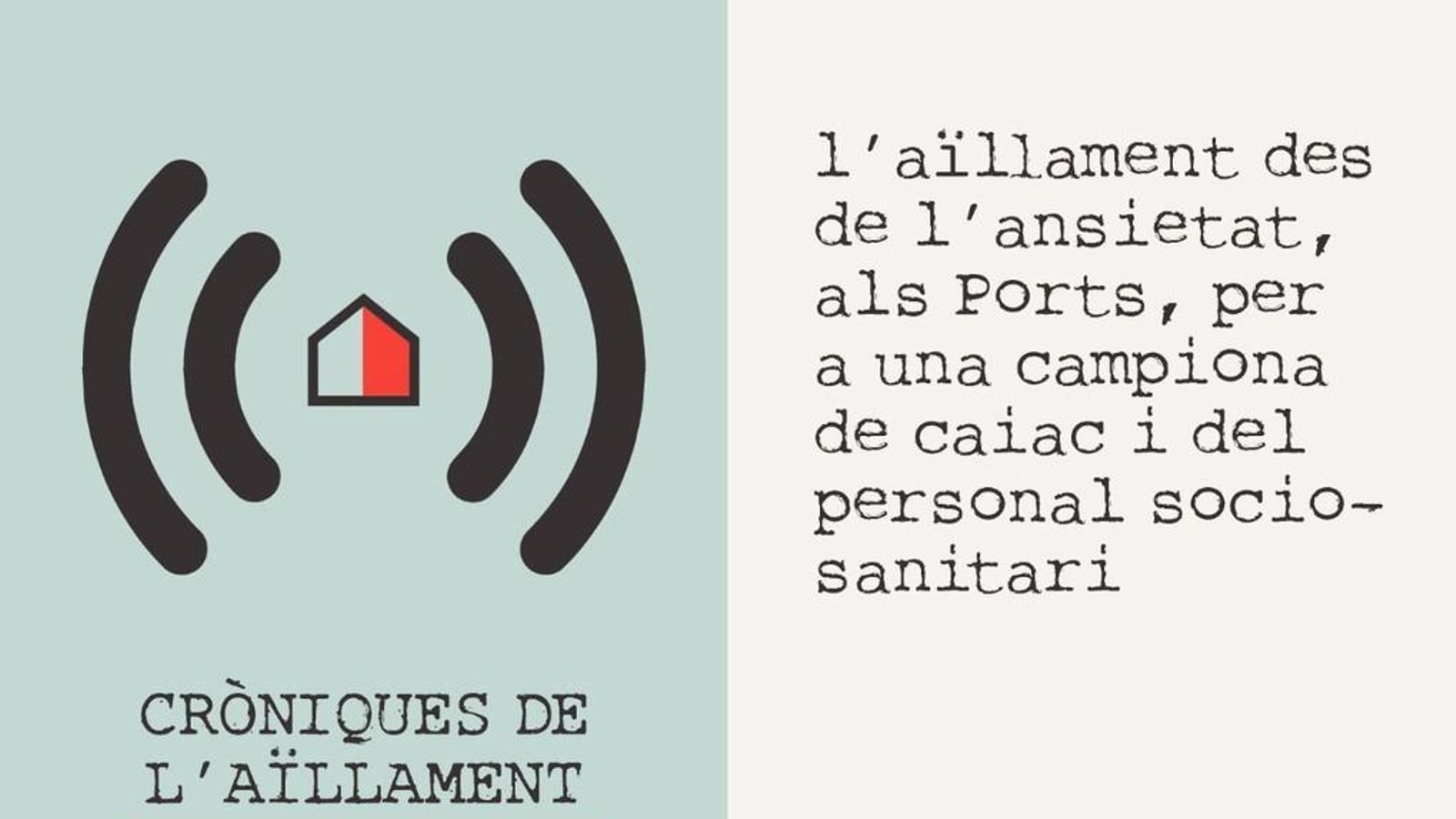 24.04.2020 | L'aïllament des de l'ansietat, als Ports, per a una campiona de caiac i del personal sociosanitari