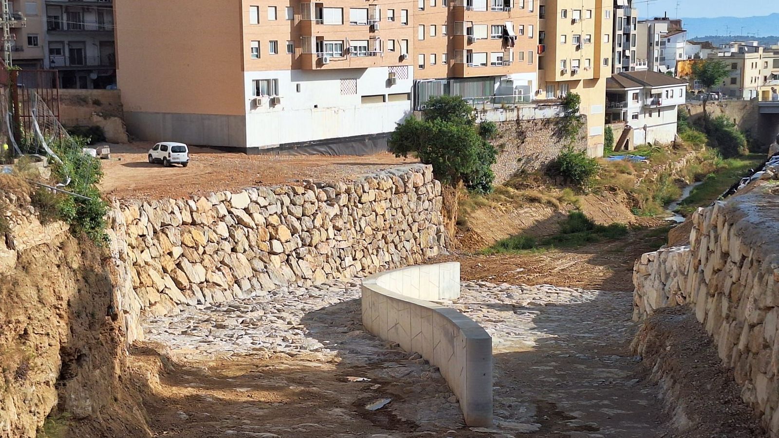 Un dels trams del barranc del Poio que la CHX ha rehabilitat a Chiva, un dels municipis més afectats per la dana