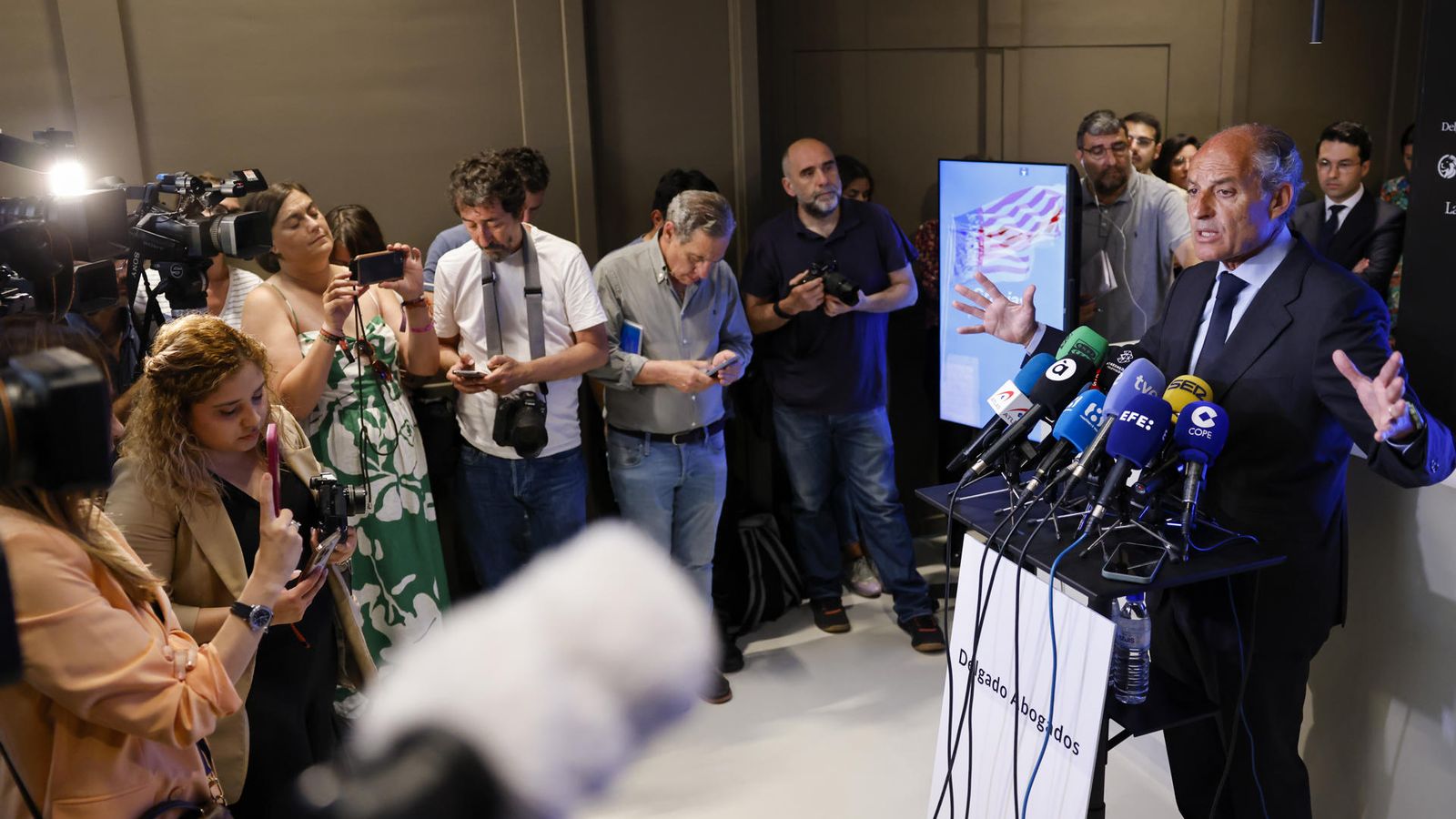 Compareixença de l'expresident de la Generalitat Francisco Camps després de ser absolt pel cas Gürtel