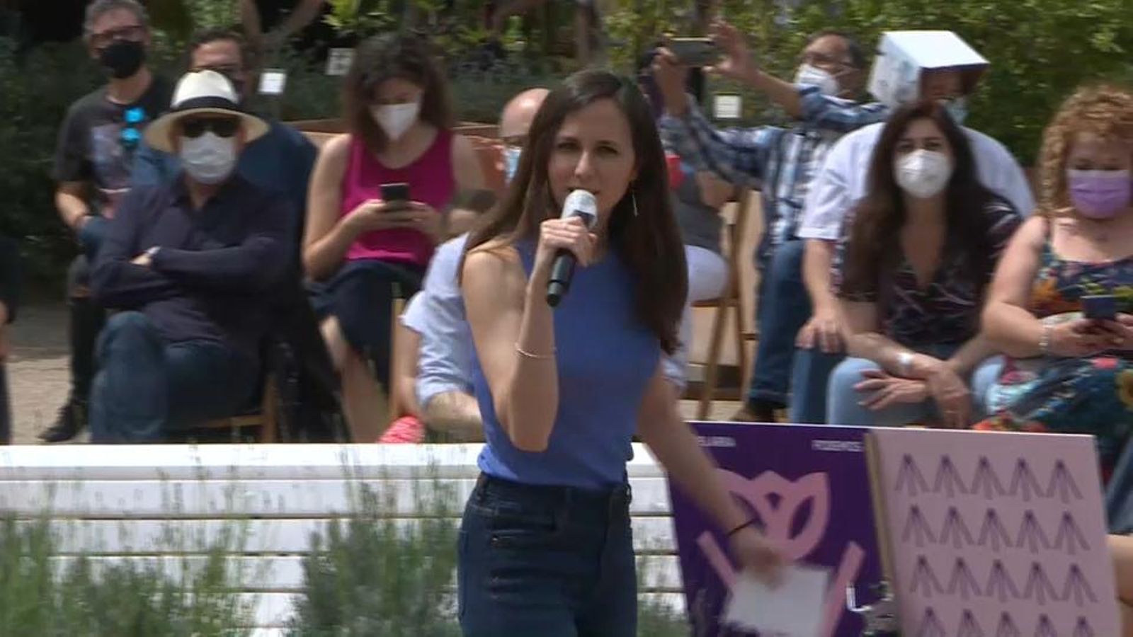 Ione Belarra a la seua presentació com a candidata per a liderar Podem