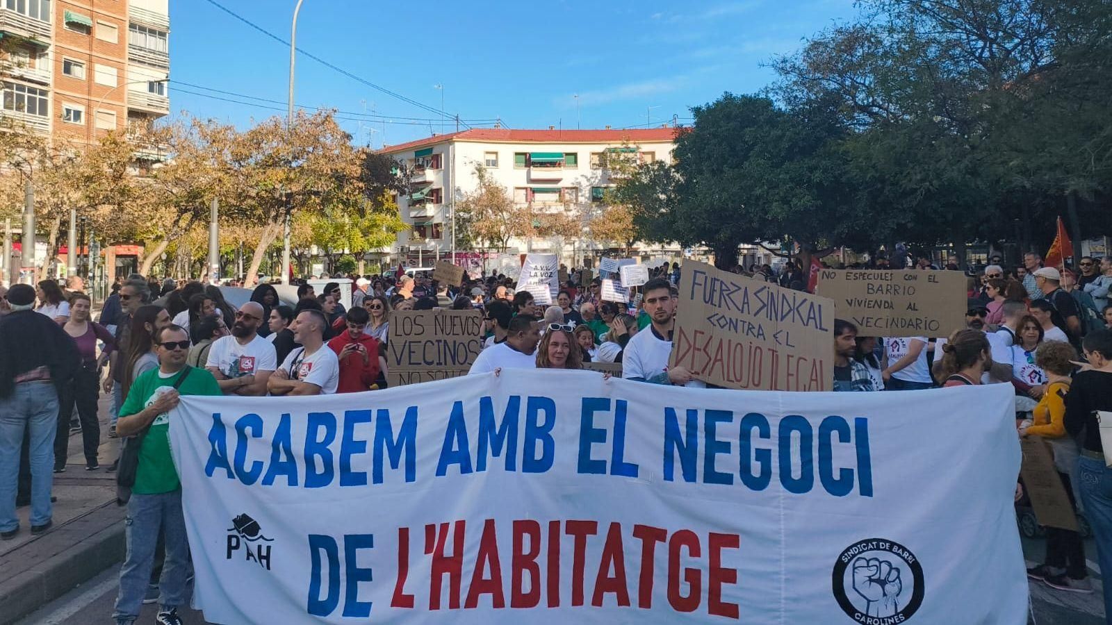 Manifestació per l'habitatge a Alacant Manifestació per l'habitatge a Alacant