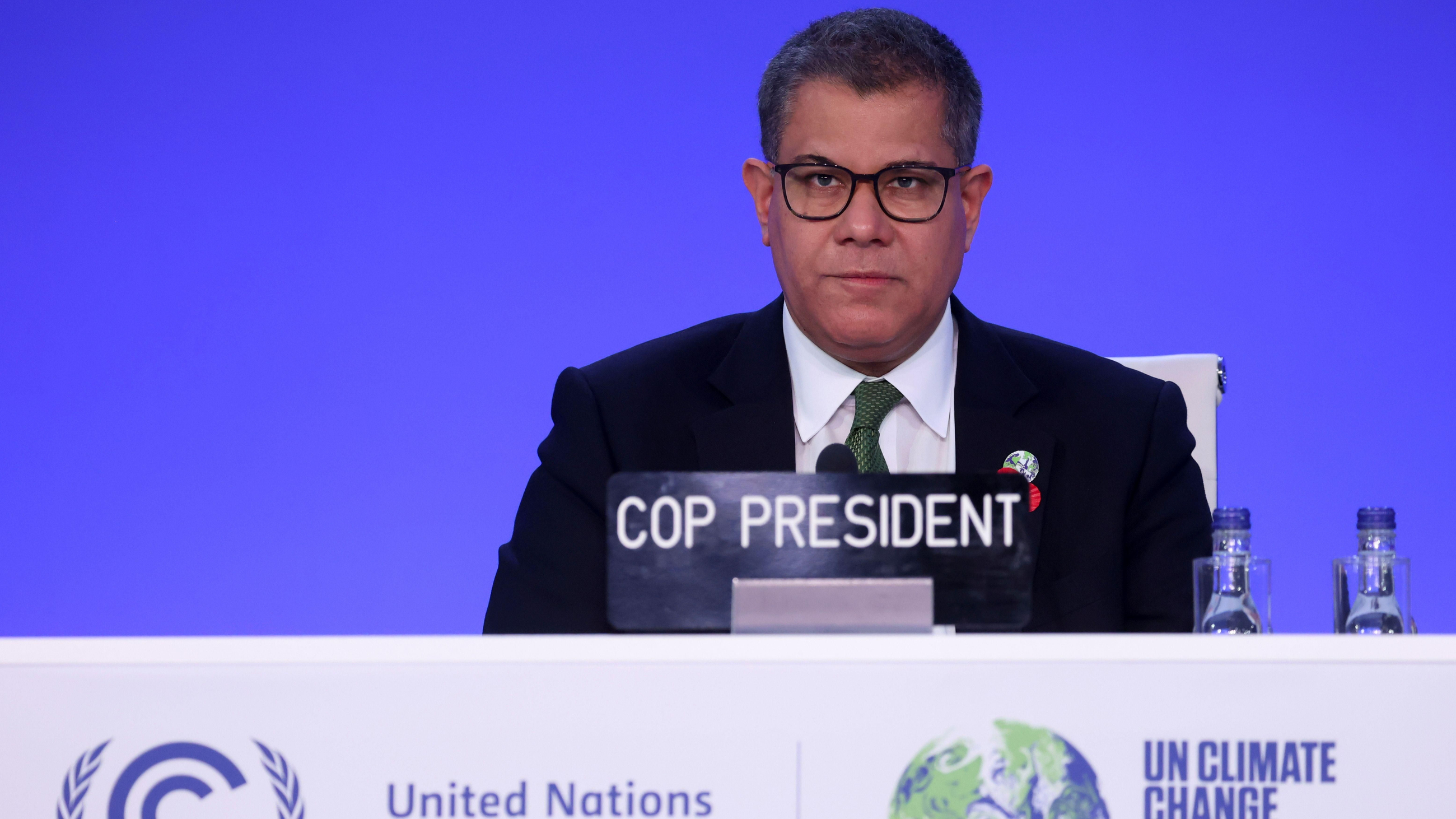 El president del cimera del clima de l'ONU, l'exministre britànic Alok Sharma El president del cimera del clima de l'ONU, l'exministre britànic Alok Sharma