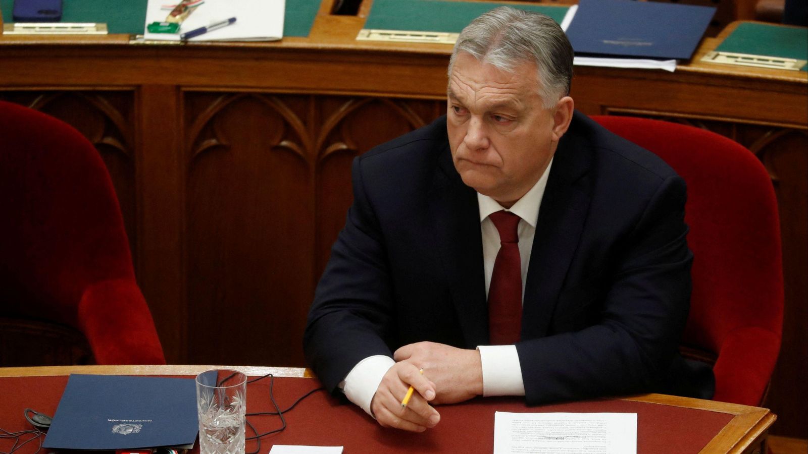 El president d'Hongria, Viktor Orbán, en una intervenció al parlament