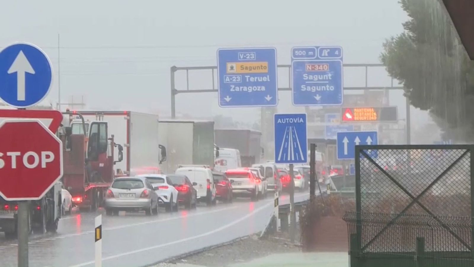 Els accessos a Sagunt s'han col·lapsat a primera hora del matí d'este dilluns