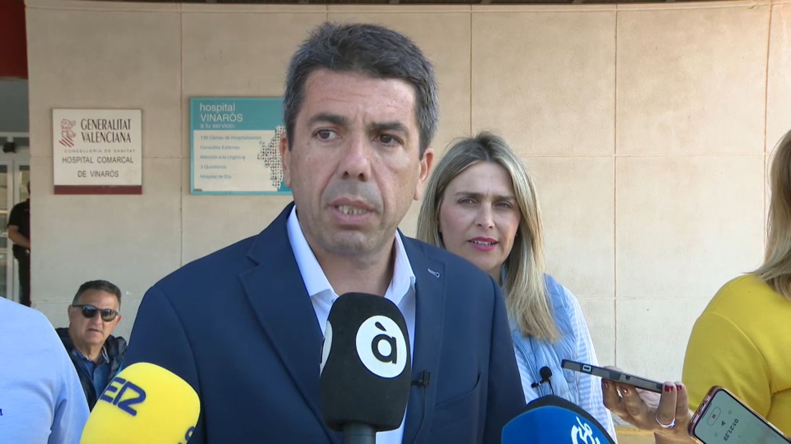 Carlos Mazón en l'hospital de Vinarós aquest divendres