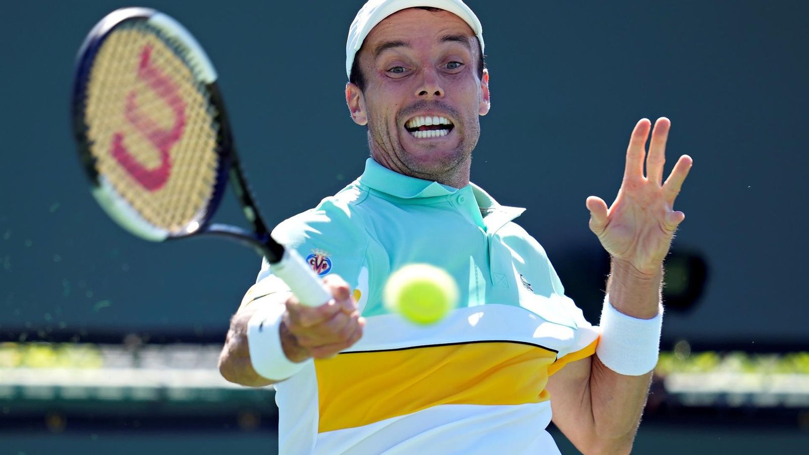 Roberto Bautista, durant el partit contra Norrie