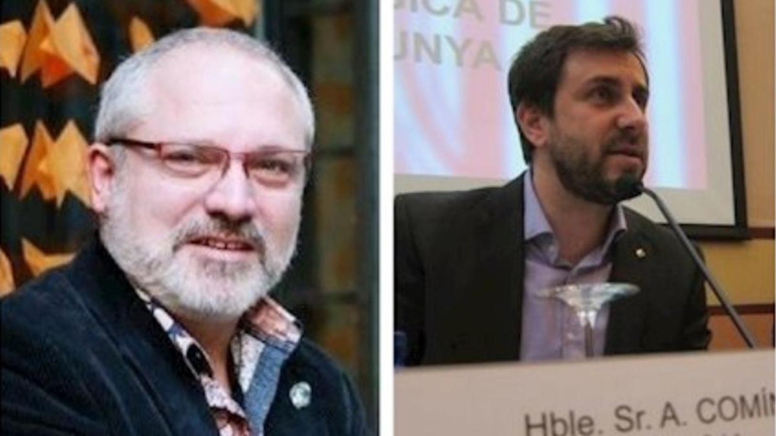 Els exconsellers Lluis Puig i Toni Comin