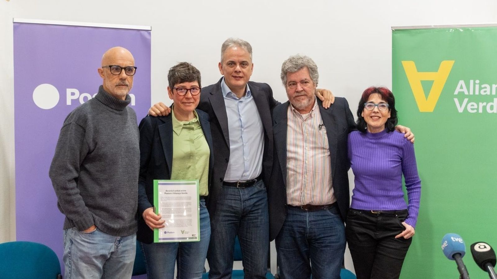 Acord entre Aliança Verda i Podem