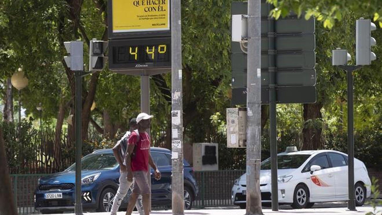 Un termòmetre marca 44 graus a Logronyo