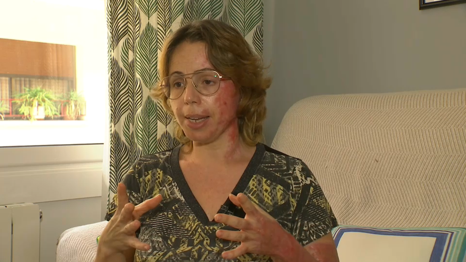 Isabel, que viatjava amb els seus dos fills en el tren atrapat per l'incendi de Begís, té cremades de tercer grau