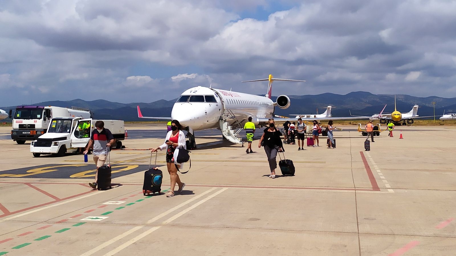 Passatgers a l'aeroport de Castelló aquest estiu