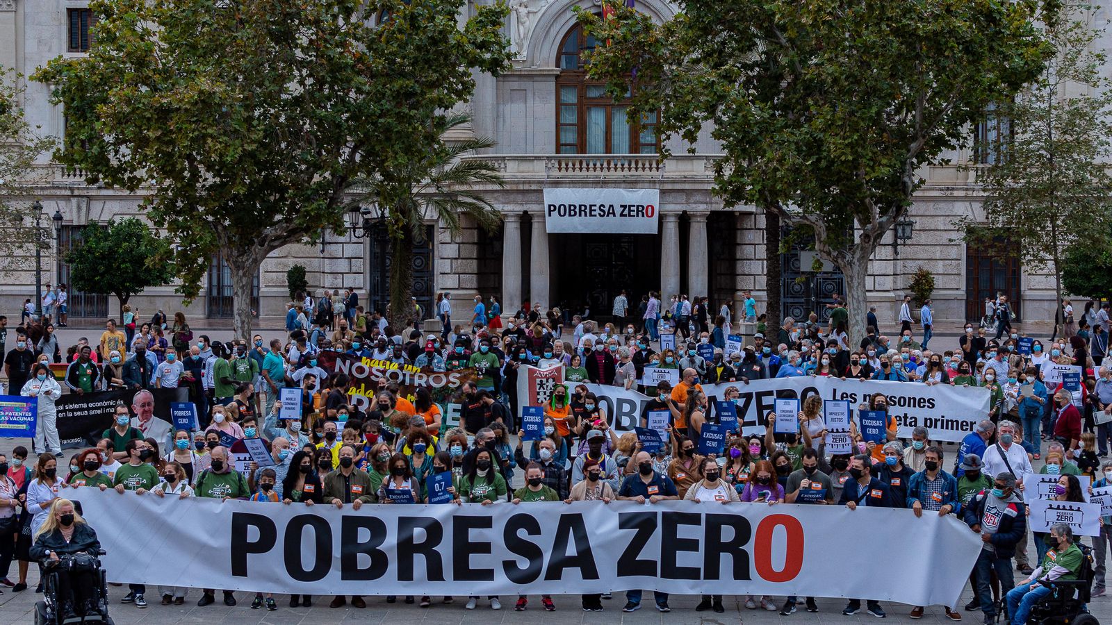 Imatge de la concentració a la ciutat de València aquest dissabte