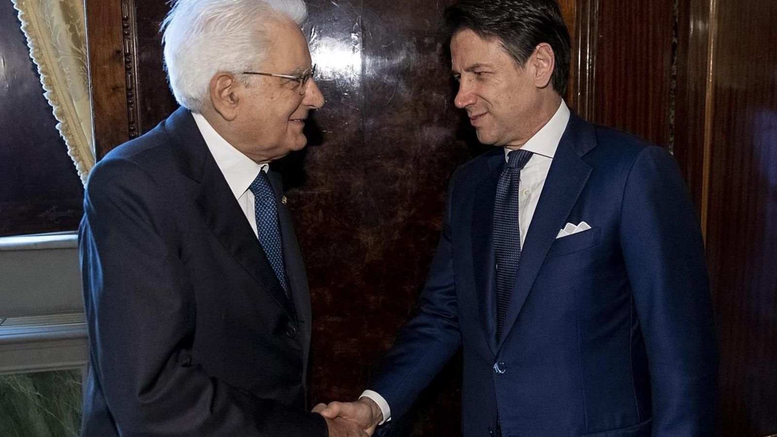 Conte ha acudit al palau del Quirinale, seu de la presidència de la República Italiana, convocat per Mattarella