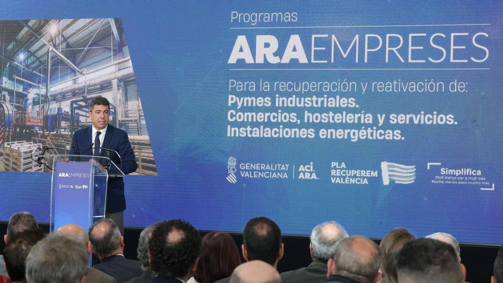 Mazón, este dimarts a La Marina de València