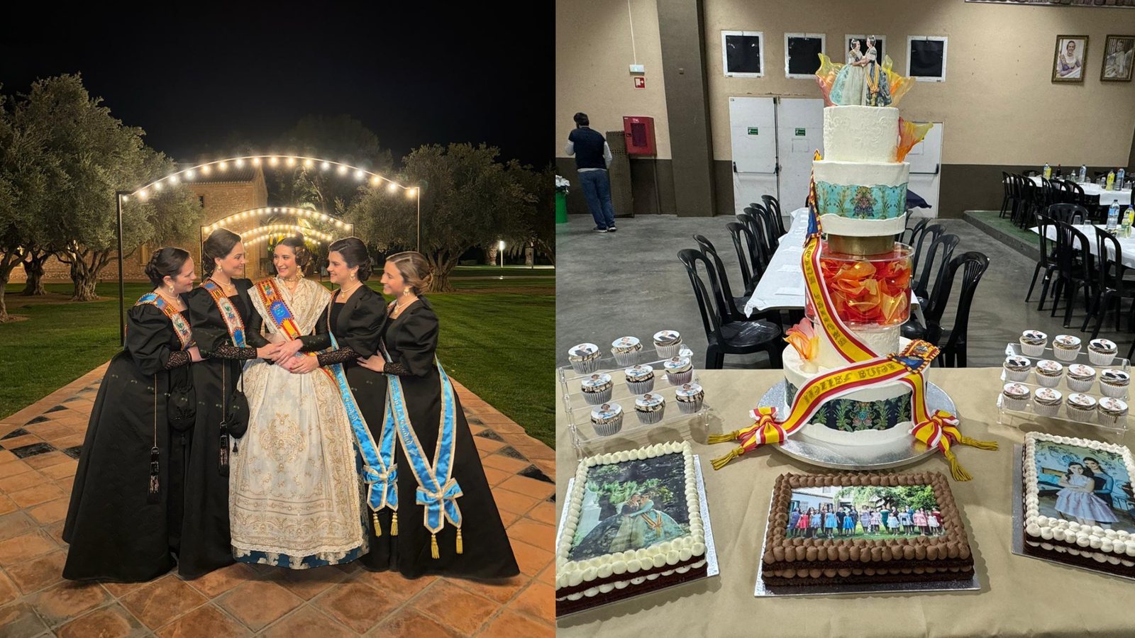 Les quatre dames de la ciutat i els pastissos del sopar de pa i porta faller de Borriana