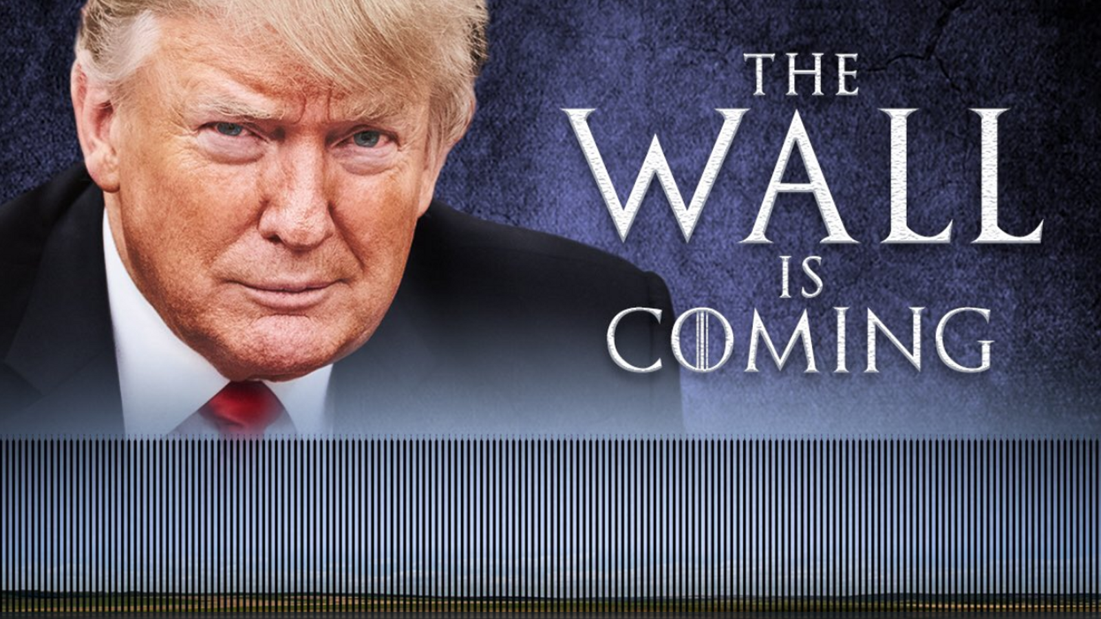 Captura del missatge al compte de Twitter de Donald Trump on anuncia que "s'acosta el mur"