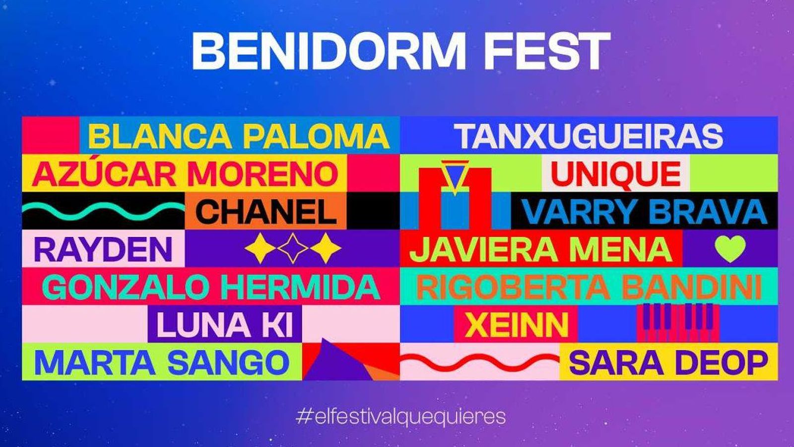 Cartell del Benidorm Fest