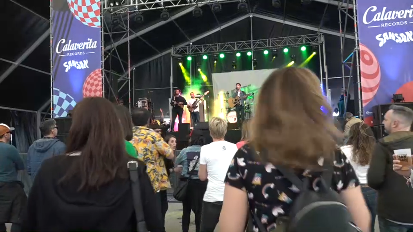 Imatge d'un concert en la primera jornada del San San Festival