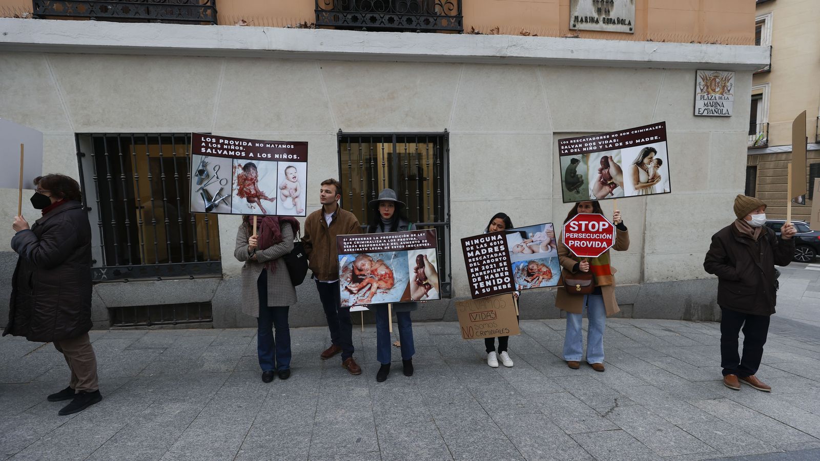 Manifestació de la plataforma provida