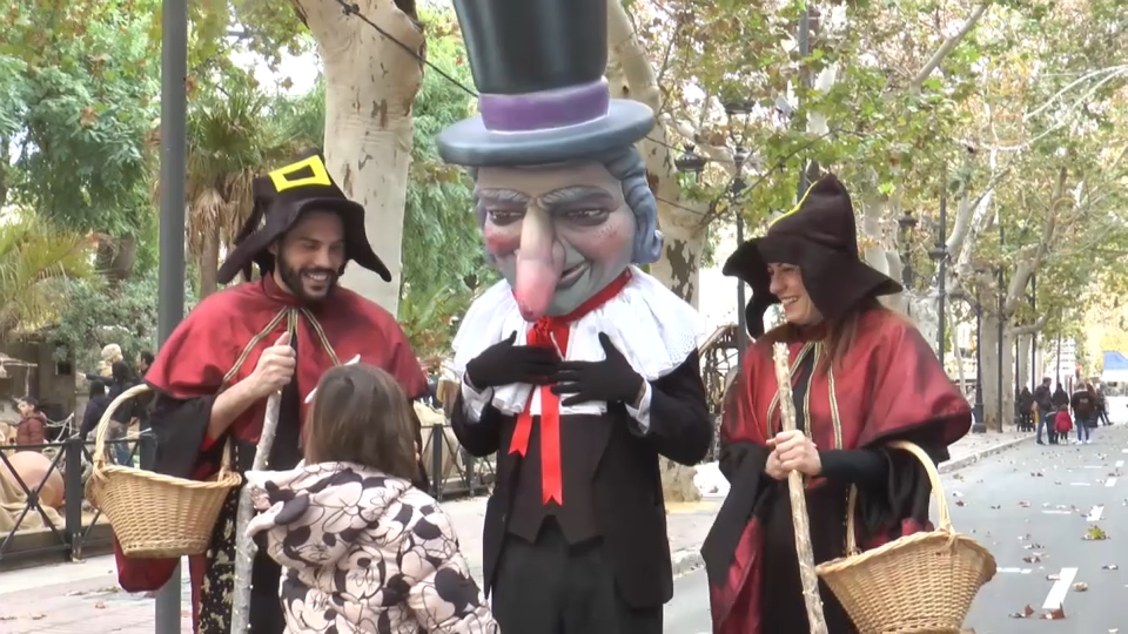 Activitat d'animació amb l'Home dels Nassos celebrada a Xàtiva