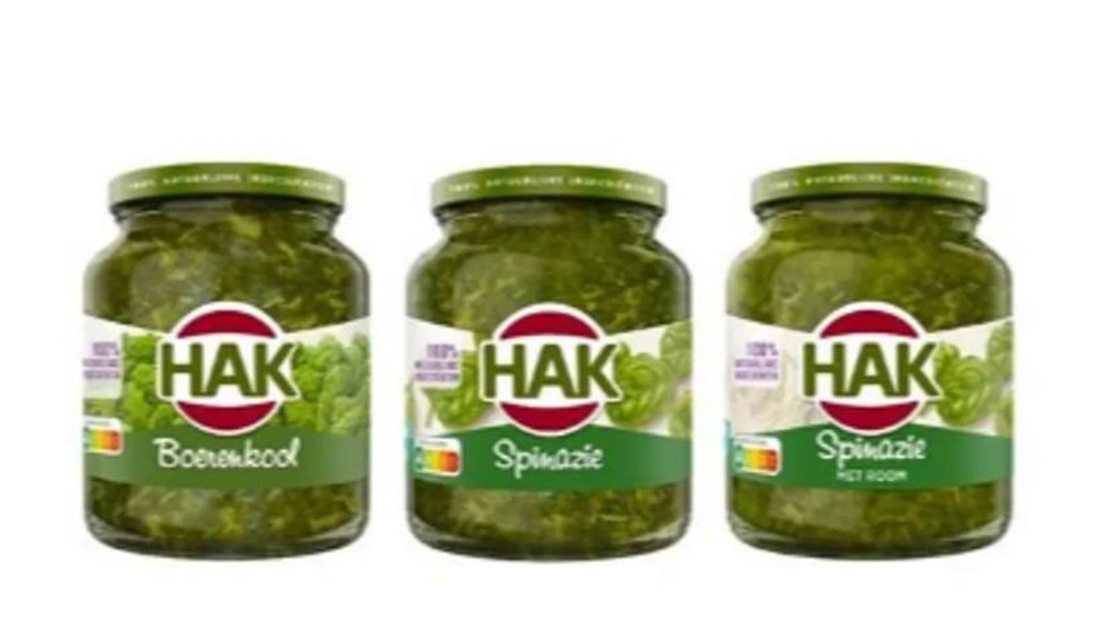 Alerta per la venda de conserves vegetals amb trossos de cautxú de la marca HAK