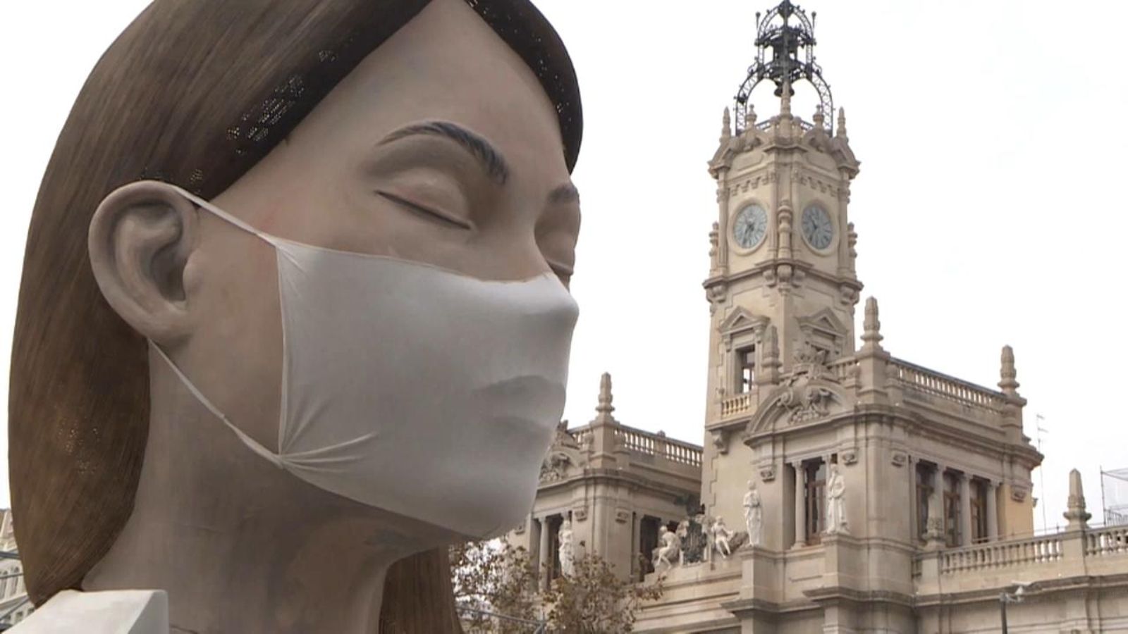 Imatge de la figura principal de la falla municipal del 2020