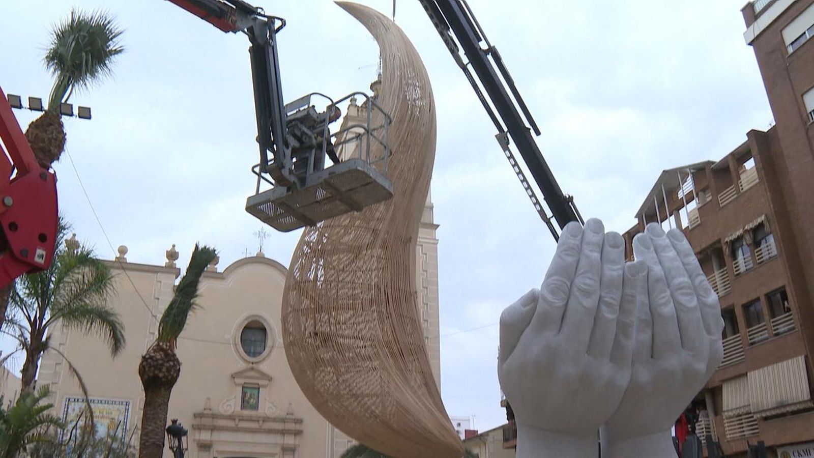 Falla Som plantada a Paiporta Falla Som
