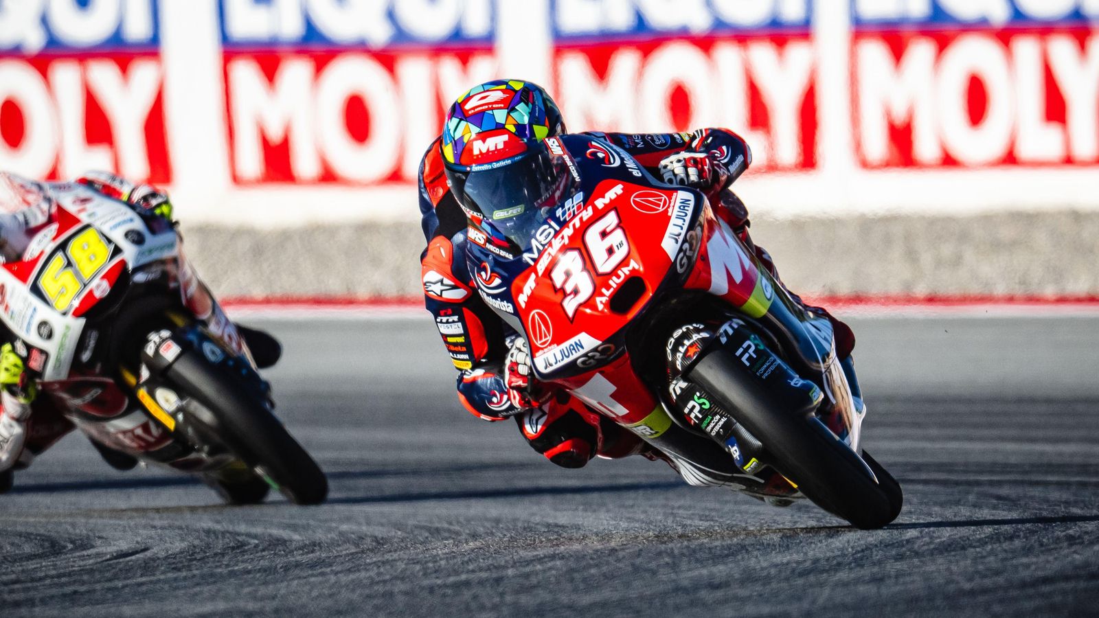 El pilot de Moto 3 Àngel Piqueras El pilot de Moto 3, Àngel Piqueras