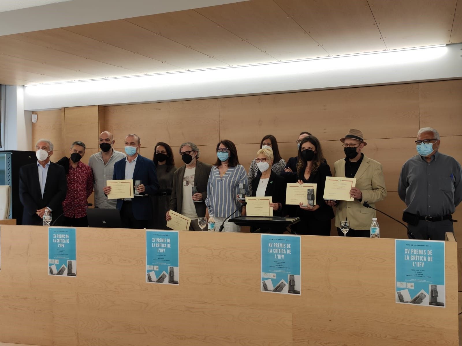 Lliurament del guardó celebrat a l’Aula Magna de la Facultat de Filologia i Lletres de la Universitat d’Alacant.