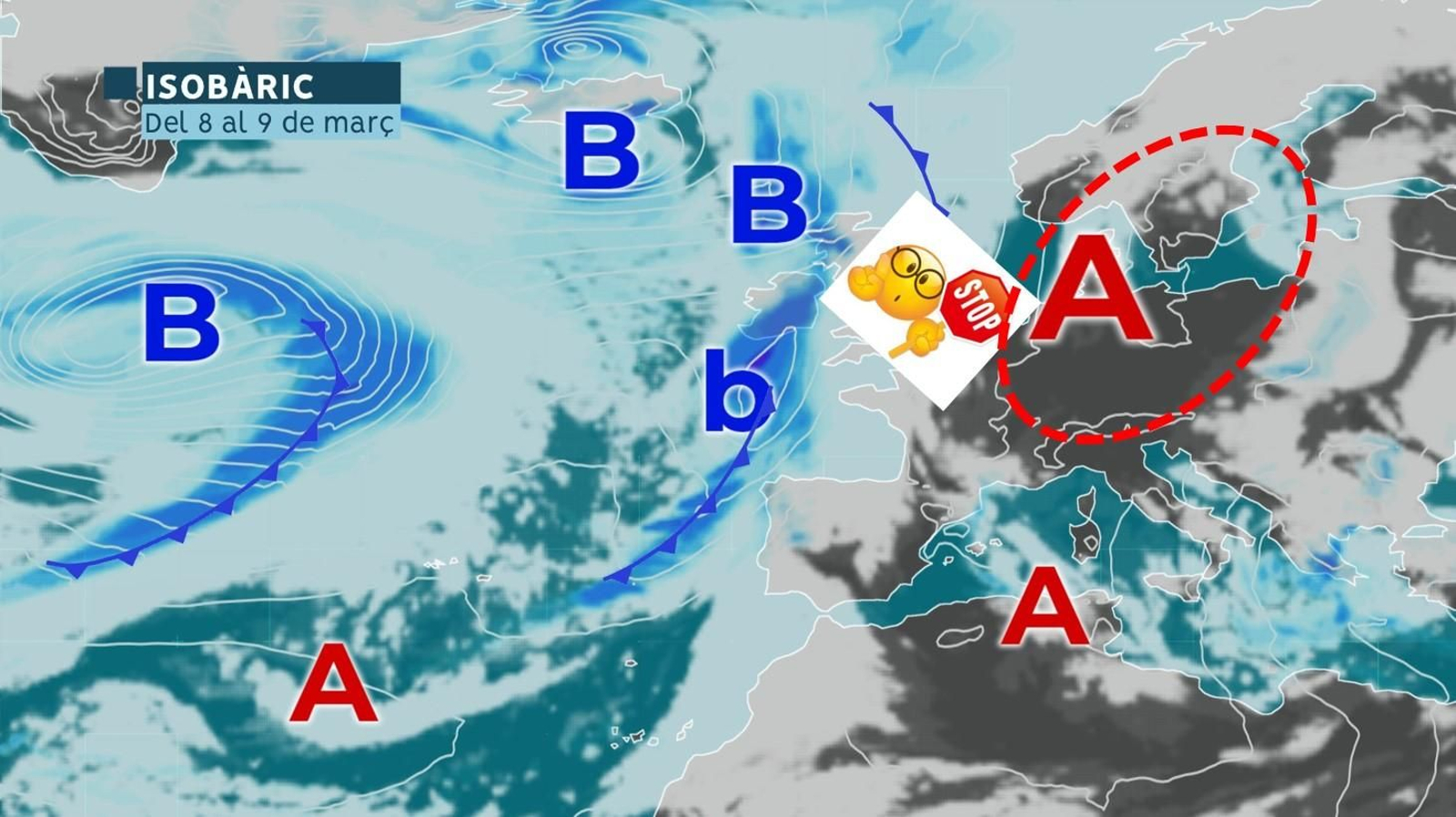 Anticicló de bloqueig situat a Dinamarca