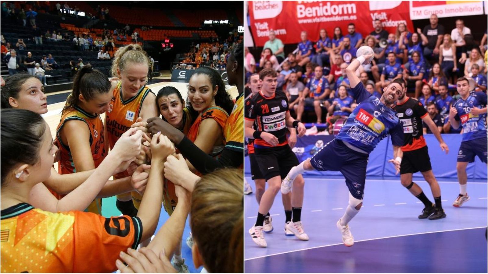 El València Basket i el TM Benidorm per À Punt Mèdia El València Basket i el TM Benidorm per À Punt Mèdia