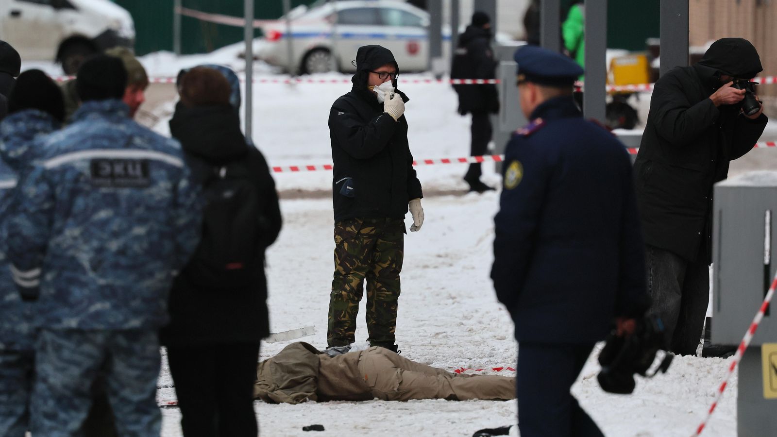 Escena de l' explosió a Moscou, en la qual van morir el tinent general Ígor Kiríl·lov i el seu assistent