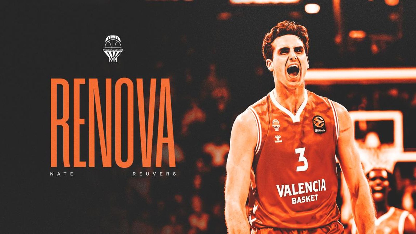 Nate Reuvers, amb la camiseta taronja