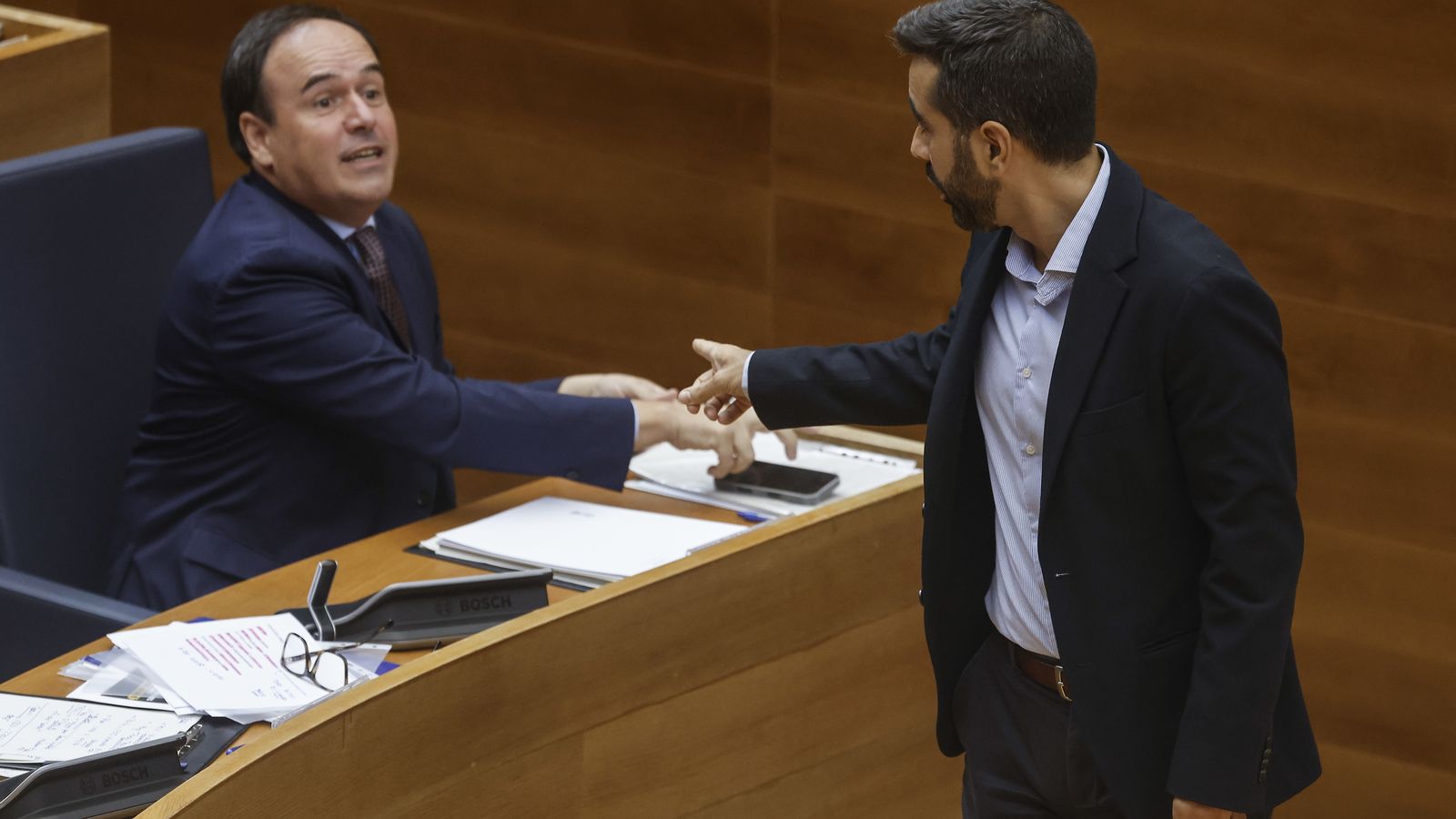 Pérez Llorca i José Muñoz, este dijous, a les Corts