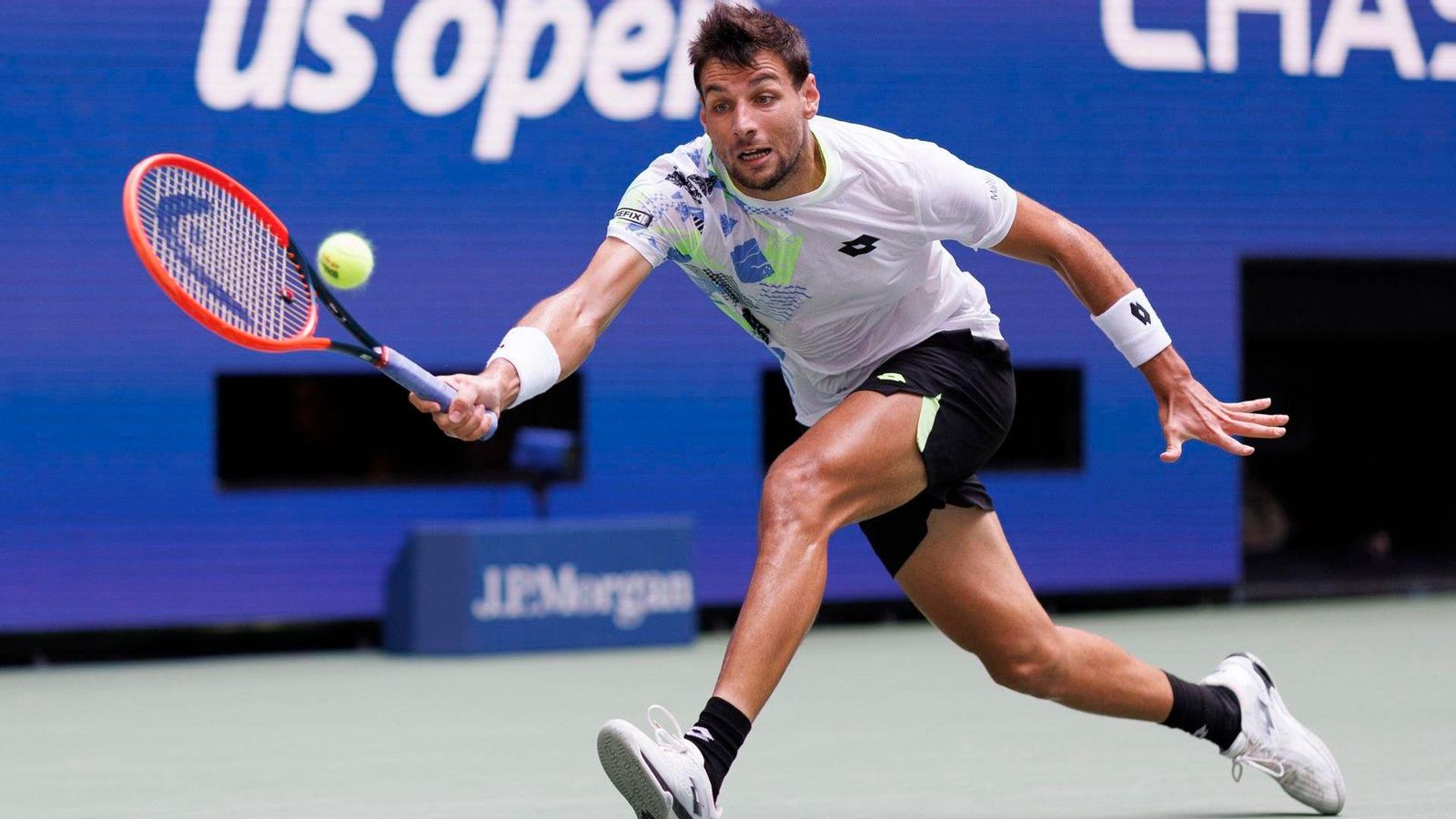 Zapata, durant un partit del US Open Zapata, durant un partit del US Open