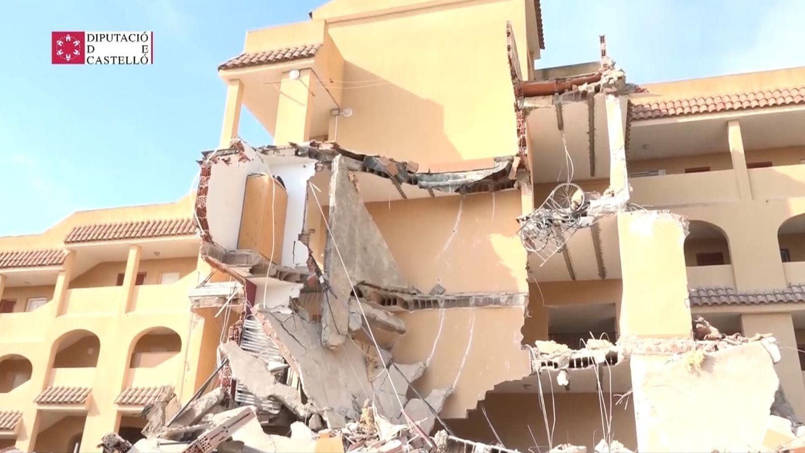 Imatge d'arxiu de l'edifici esfondrat de Peníscola