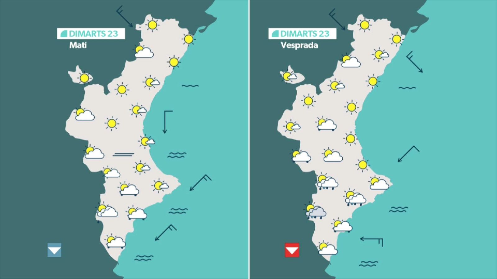 La previsió per a este dimarts