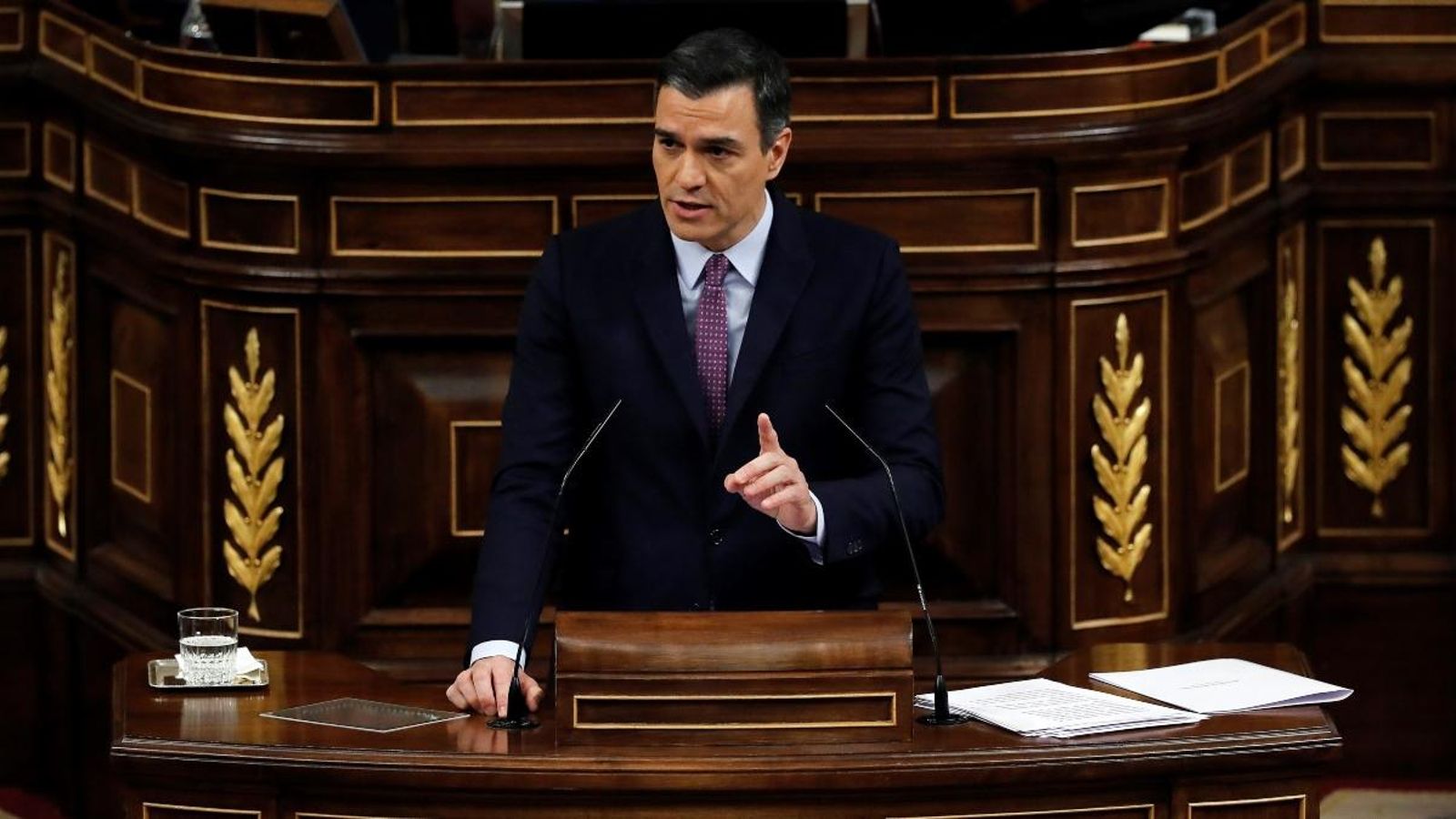 El president del govern espanyol en funcions, Pedro Sánchez, dissabte passat en el Congrés