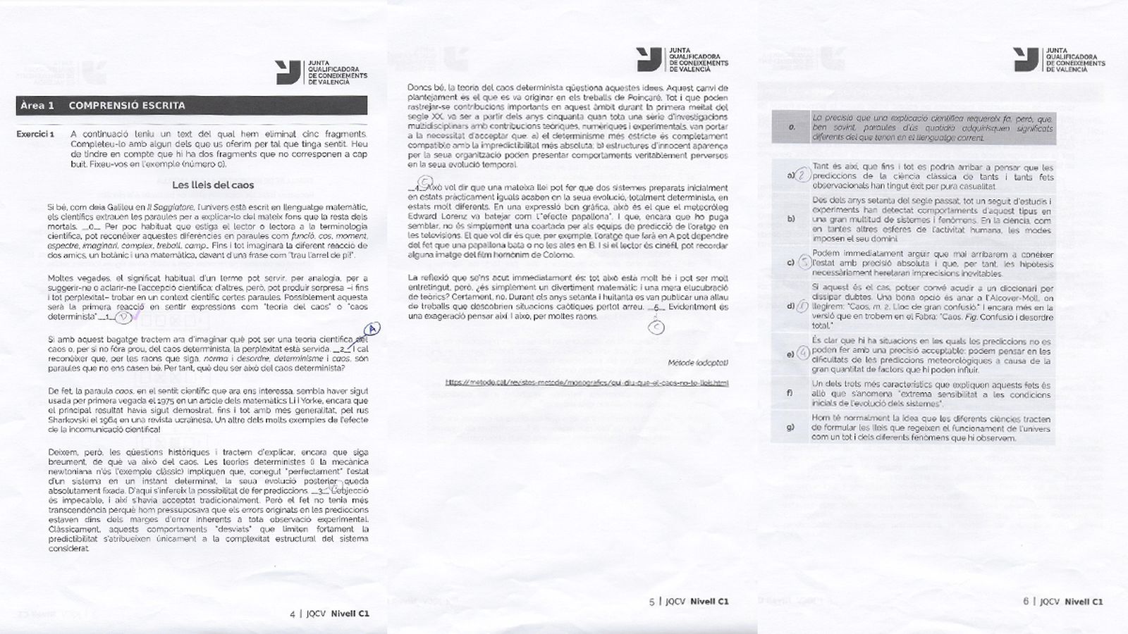 Allau de crítiques per la complexitat de l\'examen del C1 de valencià